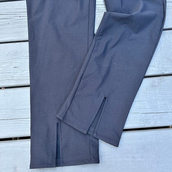 Athleta Wander Slim Ankle pants 353450 Black Side Zip Split Ankle Size 12 - Picture 2 of 7